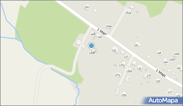 Trzebinia, 1 Maja, 143a, mapa Trzebinia