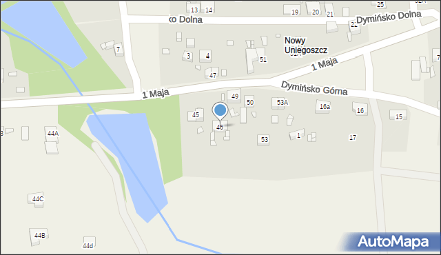 Uniegoszcz, 1 Maja, 46, mapa Uniegoszcz