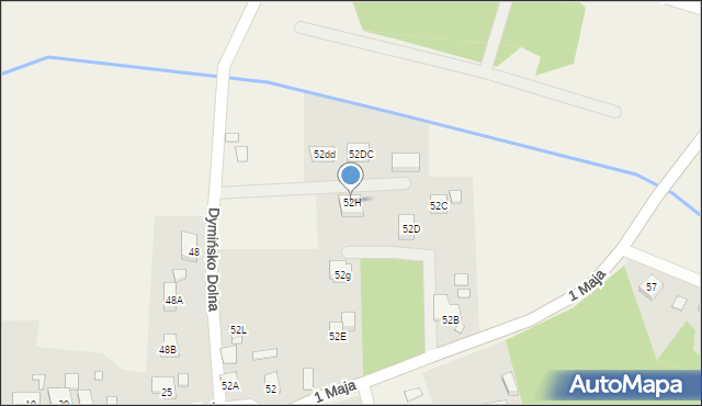 Uniegoszcz, 1 Maja, 52H, mapa Uniegoszcz