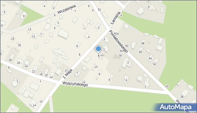 Urle, 1 Maja, 5, mapa Urle