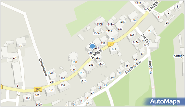 Wałbrzych, 1 Maja, 56, mapa Wałbrzycha