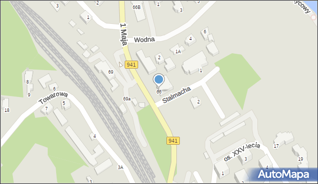 Wisła, 1 Maja, 66, mapa Wisła