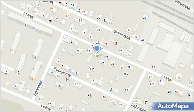 Wolbrom, 1 Maja, 30, mapa Wolbrom