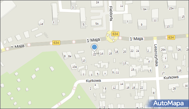 Wołomin, 1 Maja, 12, mapa Wołomin