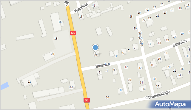 Wysokie Mazowieckie, 1 Maja, 15, mapa Wysokie Mazowieckie