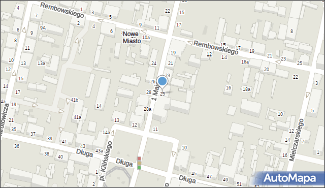 Zgierz, 1 Maja, 25, mapa Zgierz