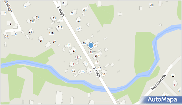 Zwierzyniec, 1 Maja, 18, mapa Zwierzyniec