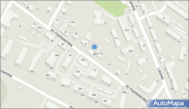 Środa Wielkopolska, 20 Października, 39, mapa Środa Wielkopolska