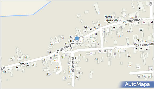 Wolbrom, 20 Straconych, 57, mapa Wolbrom