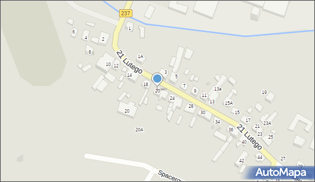 Czersk, 21 Lutego, 20, mapa Czersk