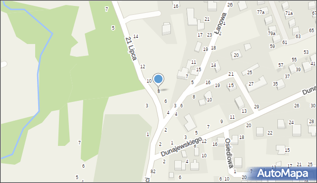 Rudawa, 21 Lipca, 8, mapa Rudawa