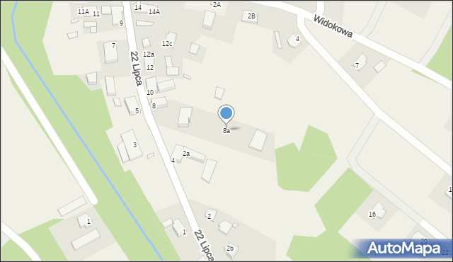 Kruklanki, 22 Lipca, 8a, mapa Kruklanki