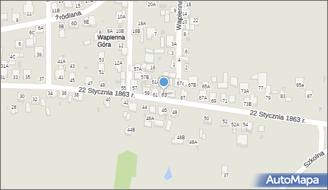 Lipno, 22 Stycznia 1863 r., 63, mapa Lipno