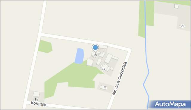 Strzebiń, 22 Lipca, 10, mapa Strzebiń