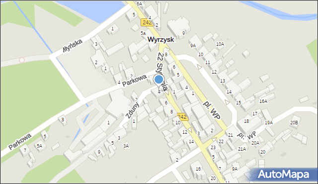 Wyrzysk, 22 Stycznia, 4, mapa Wyrzysk