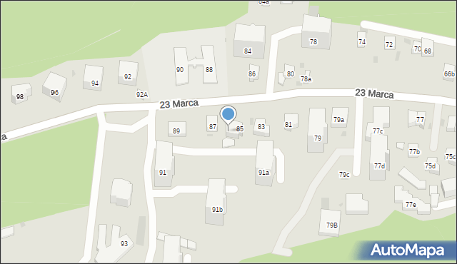Sopot, 23 Marca, 85a, mapa Sopotu