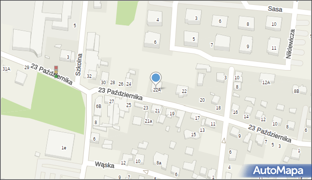 Tarnowo Podgórne, 23 Października, 22A, mapa Tarnowo Podgórne