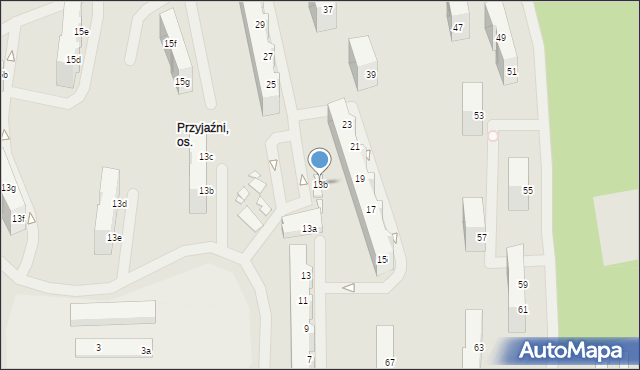 Szczecin, 26 Kwietnia, 13b, mapa Szczecina