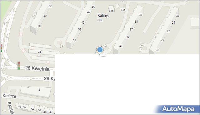 Szczecin, 26 Kwietnia, 1d, mapa Szczecina