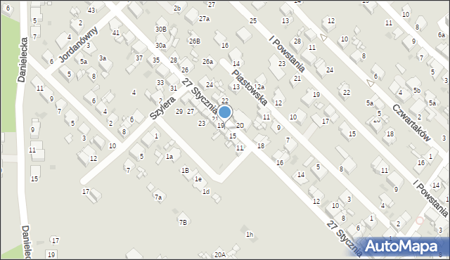 Radzionków, 27 Stycznia, 17, mapa Radzionków