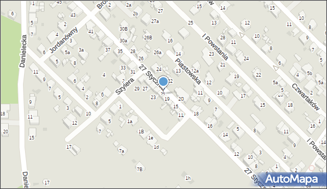 Radzionków, 27 Stycznia, 21, mapa Radzionków