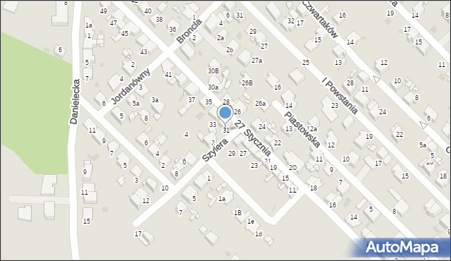 Radzionków, 27 Stycznia, 31, mapa Radzionków