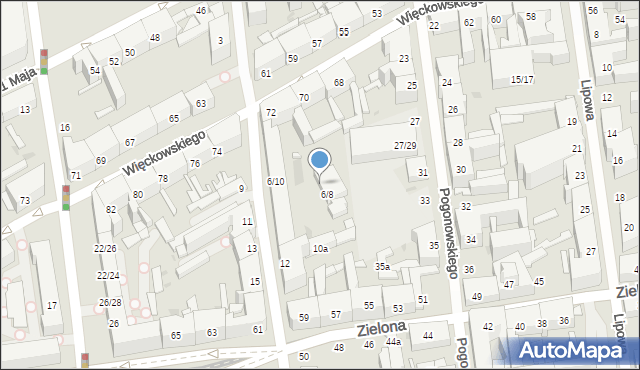Łódź, 28 Pułku Strzelców Kaniowskich, 8, mapa Łodzi