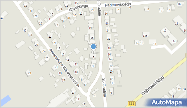 Stęszew, 28 Grudnia, 9, mapa Stęszew