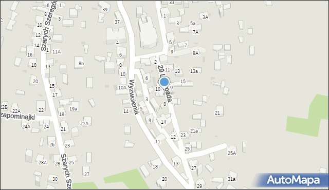 Jaworzno, 29 Listopada, 6a, mapa Jaworzno