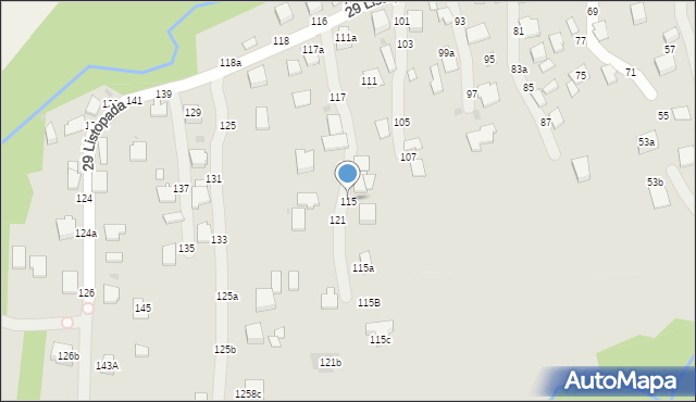 Łańcut, 29 Listopada, 115, mapa Łańcut