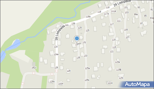 Łańcut, 29 Listopada, 137, mapa Łańcut