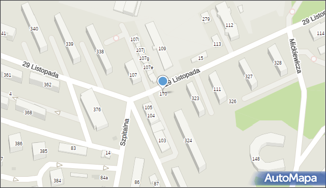 Nowy Dwór Mazowiecki, 29 Listopada, 170, mapa Nowy Dwór Mazowiecki