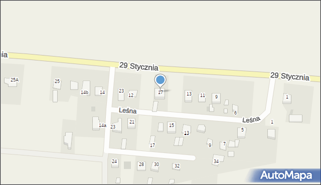 Sypniewo, 29 Stycznia, 17, mapa Sypniewo