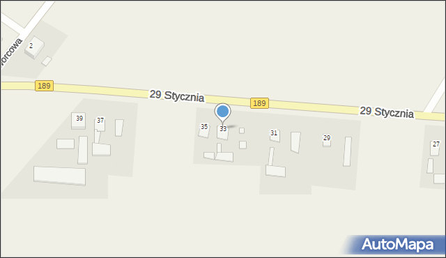 Sypniewo, 29 Stycznia, 33, mapa Sypniewo