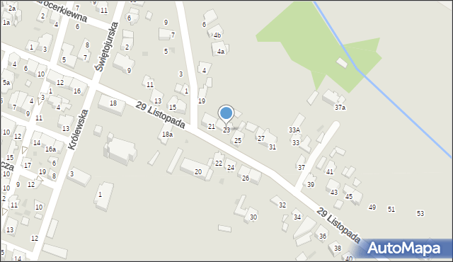 Tomaszów Lubelski, 29 Listopada, 23, mapa Tomaszów Lubelski