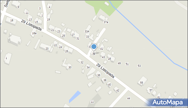 Tomaszów Lubelski, 29 Listopada, 39, mapa Tomaszów Lubelski