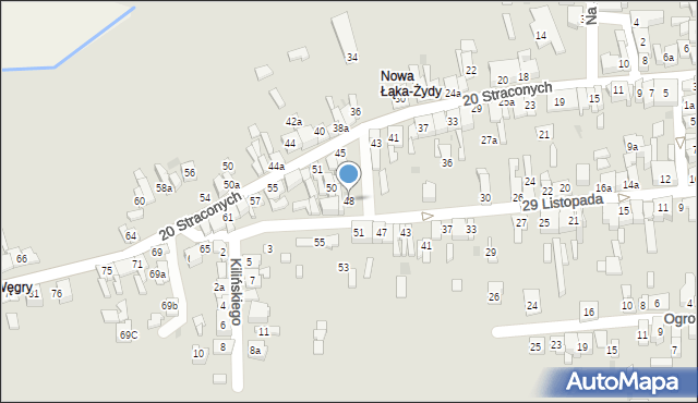 Wolbrom, 29 Listopada, 48, mapa Wolbrom