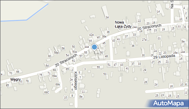 Wolbrom, 29 Listopada, 52, mapa Wolbrom