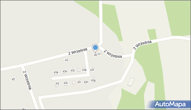 Chmielów, 2 Września, 41, mapa Chmielów