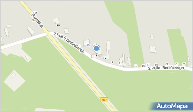 Skierniewice, 2 Pułku Berlińskiego, 5, mapa Skierniewic