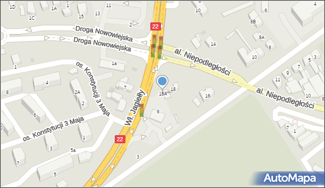 Starogard Gdański, 2 Pułku Szwoleżerów Rokitniańskich, 18A, mapa Starogard Gdański