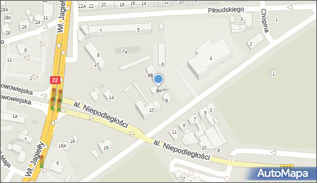 Starogard Gdański, 2 Pułku Szwoleżerów Rokitniańskich, 8A, mapa Starogard Gdański