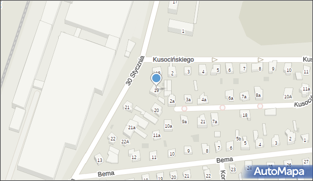 Tczew, 30 Stycznia, 19, mapa Tczew