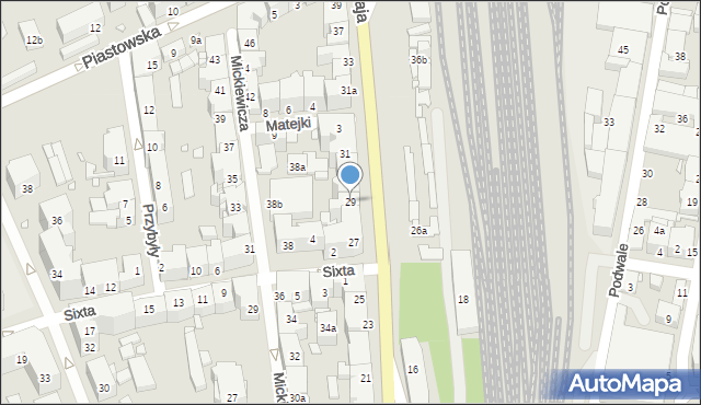 Bielsko-Biała, 3 Maja, 29, mapa Bielsko-Białej