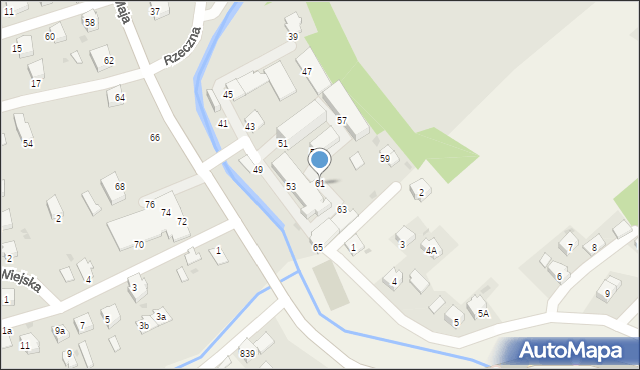 Brzozów, 3 Maja, 61, mapa Brzozów