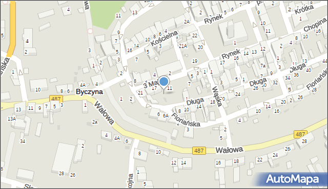 Byczyna, 3 Maja, 15, mapa Byczyna