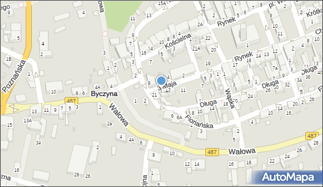 Byczyna, 3 Maja, 19, mapa Byczyna