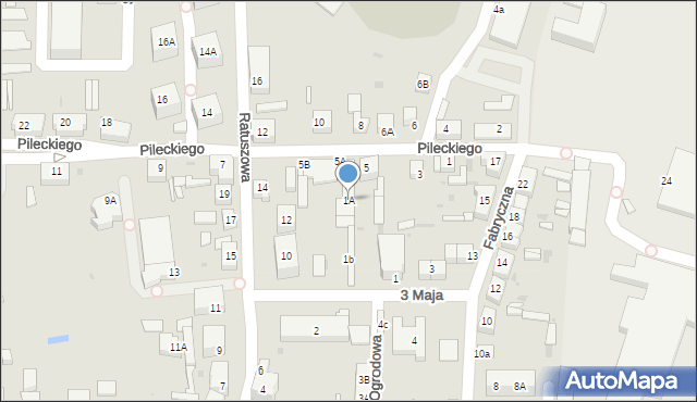 Chocianów, 3 Maja, 1A, mapa Chocianów