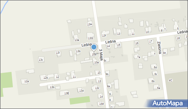 Czekanów, 3 Maja, 10b, mapa Czekanów