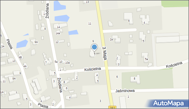 Droszków, 3 Maja, 7, mapa Droszków
